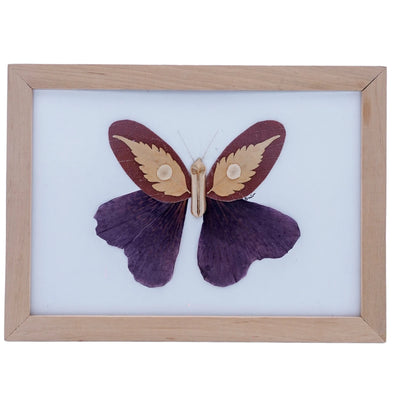 Yaprak Sanatı Peyzaj Tablo [13,5 cm x 18,5 cm]