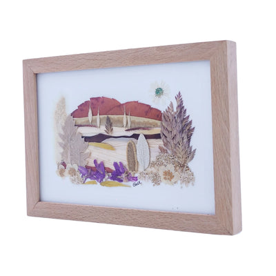 Yaprak Sanatı Peyzaj Tablo [13,5 cm x 18,5 cm]