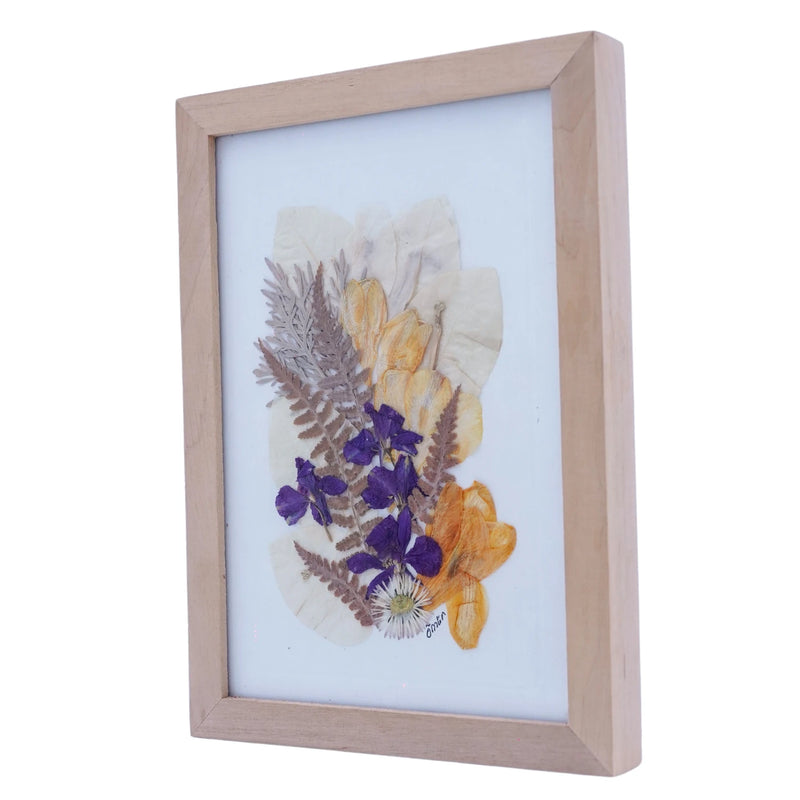 Yaprak Sanatı Peyzaj Tablo [13,5 cm x 18,5 cm]