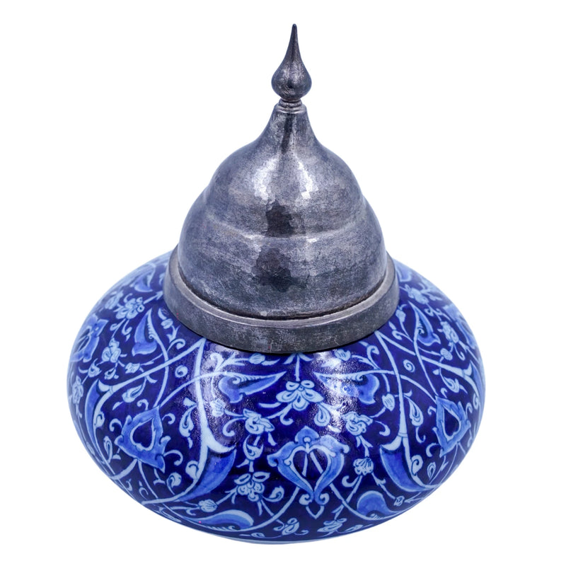 İznik Kapaklı Çini Kase [19 cm x 19 cm]
