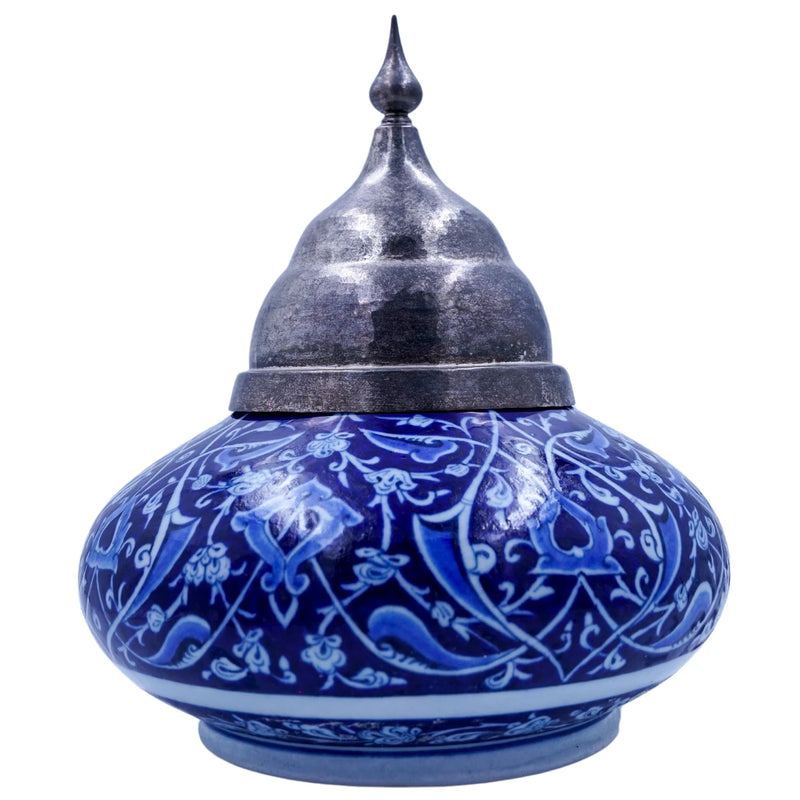 İznik Kapaklı Çini Kase [19 cm x 19 cm]