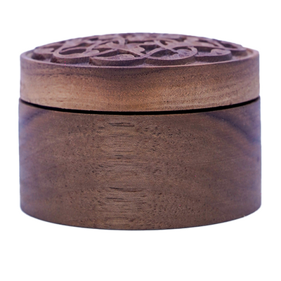 Wooden Accessory Box - Rumi Motif [Walnut Tree]