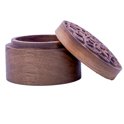 Wooden Accessory Box - Rumi Motif [Walnut Tree]