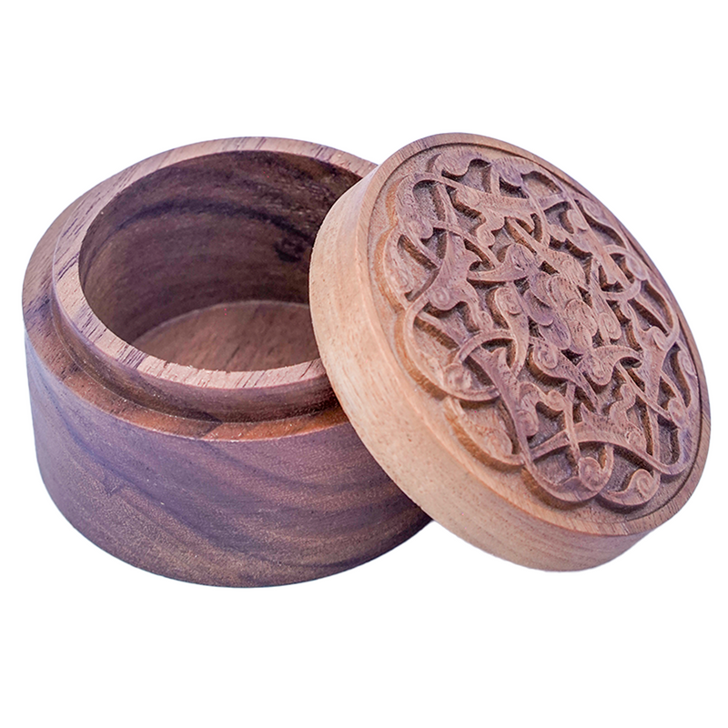 Wooden Accessory Box - Rumi Motif [Walnut Tree]