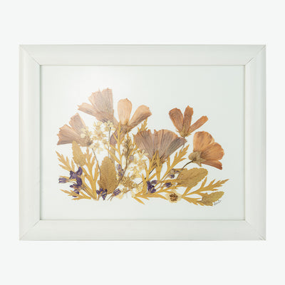 Riot Of Colors- Leaf Art Composition with Wooden Frame