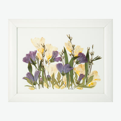 Riot Of Colors- Leaf Art Composition with Wooden Frame