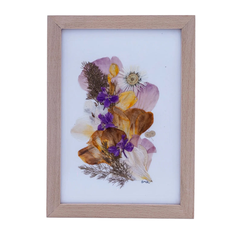 Yaprak Sanatı Peyzaj Tablo [13,5 cm x 18,5 cm]