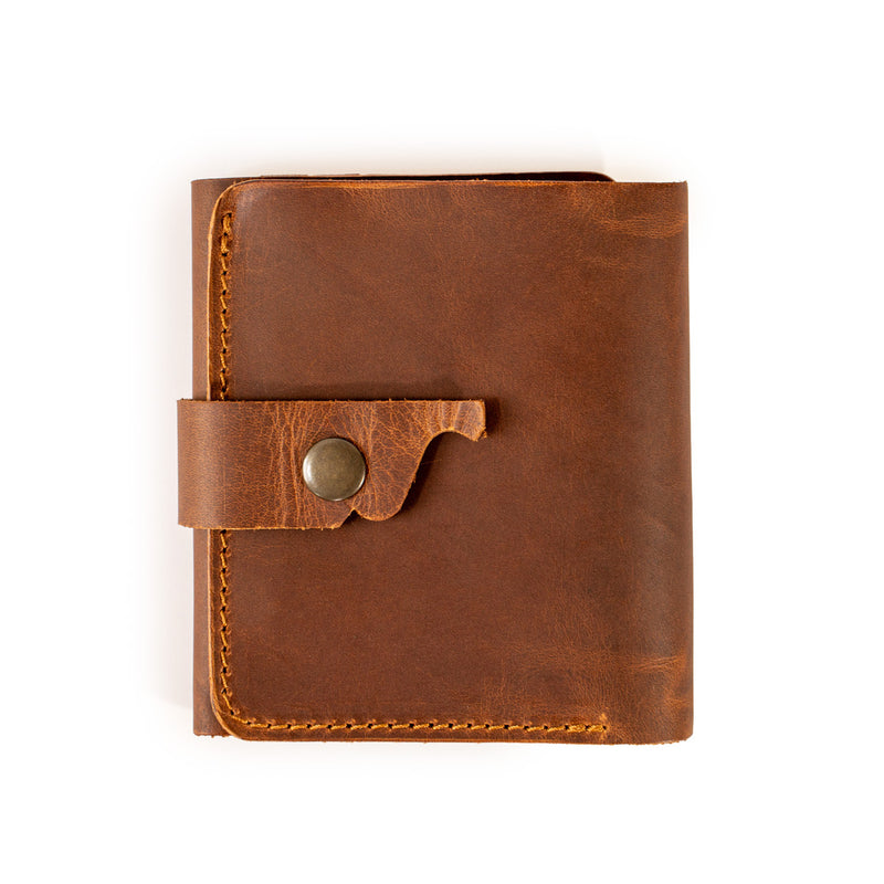 Hakiki Deri Özel Tasarım El Yapımı Trifold Cüzdan
