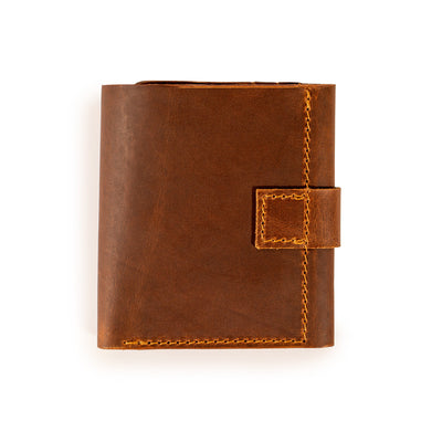 Hakiki Deri Özel Tasarım El Yapımı Trifold Cüzdan