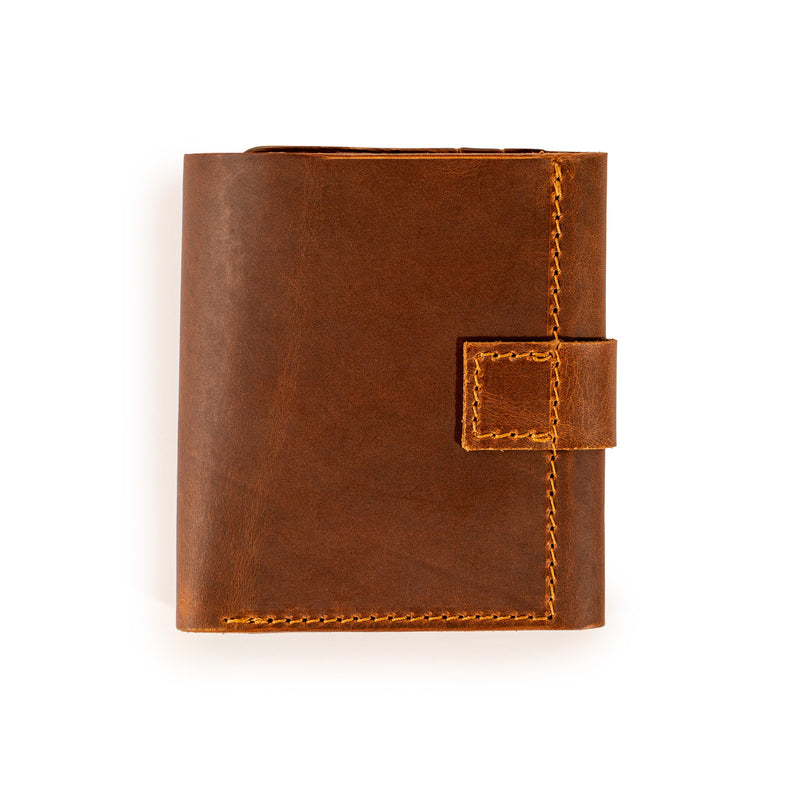 Hakiki Deri Özel Tasarım El Yapımı Trifold Cüzdan