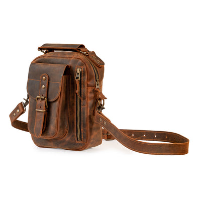 Hakiki Deri Erkek El Çantası, %100 El Yapımı