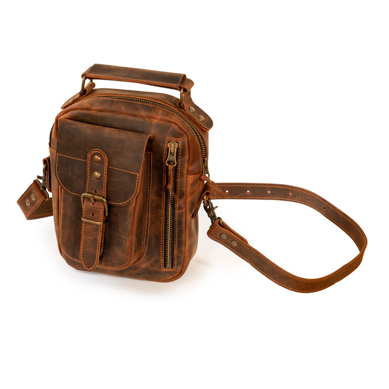 Hakiki Deri Erkek El Çantası, %100 El Yapımı