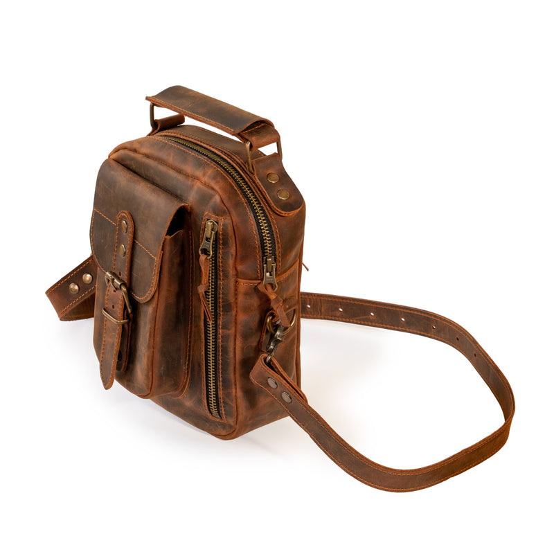 Hakiki Deri Erkek El Çantası, %100 El Yapımı