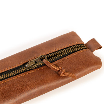 Hakiki Deri El Yapımı Minimal Kalemlik