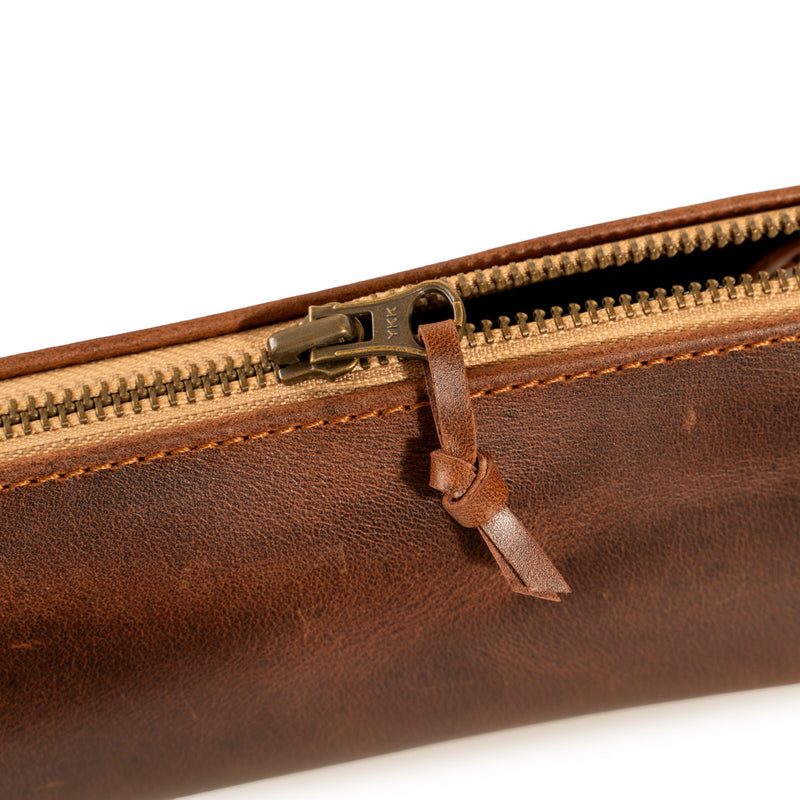 Hakiki Deri El Yapımı Körüklü Kalemlik