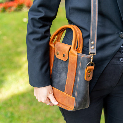 Hakiki Deri Unisex Sırt Çantası, %100 El Yapımı, Deri El Çantası