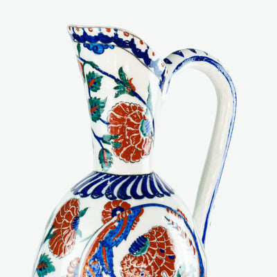  Iznik Ceramic Decorative Jug - 16th Century Style [6.29" x 20.27"]
