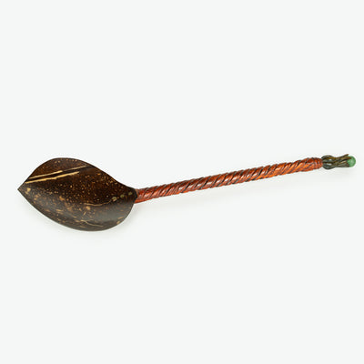 Ottoman Horn Spoon with Ebony Handle - Helix Pattern