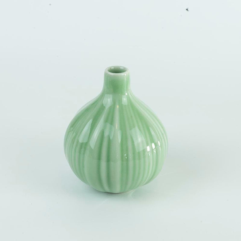 Yeşil Mini Seramik Vazo [8 cm x 10 cm]