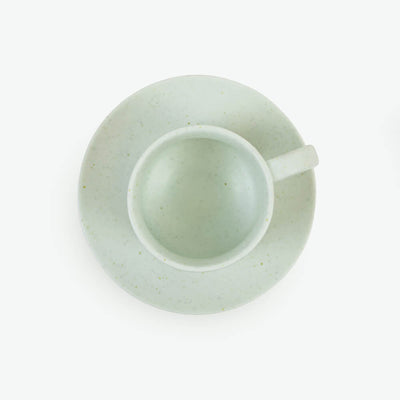 Açık Yeşil Seramik Kulplu Kahve & Çay Fincanı